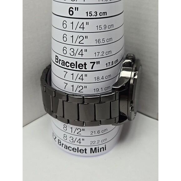 Relic By Fossil Rylan Diamond Black Steel Mens Quartz Watch ZR97014 New Battery - Picture 7 of 11